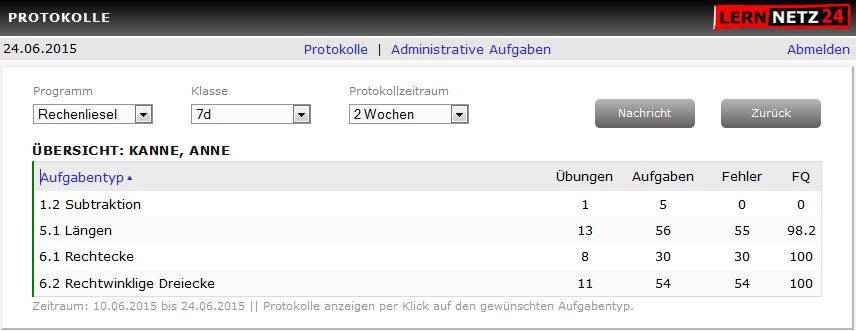 Protokolle eines Schülers