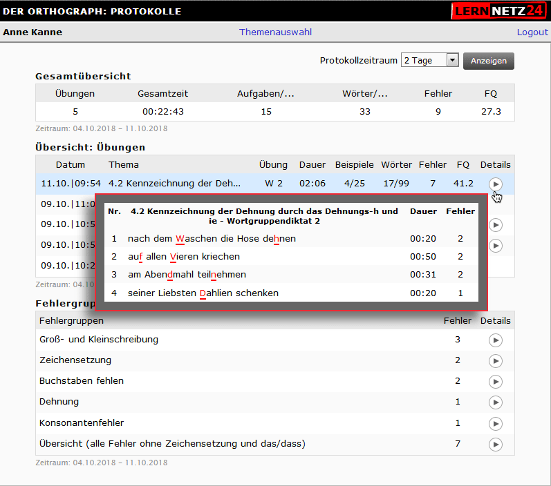 Gesamtstatistik