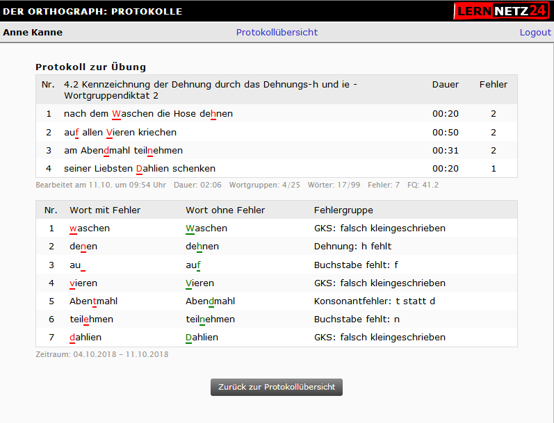 Wortprotokoll zum Diktat