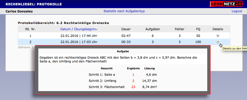 Protokolle der Klasse